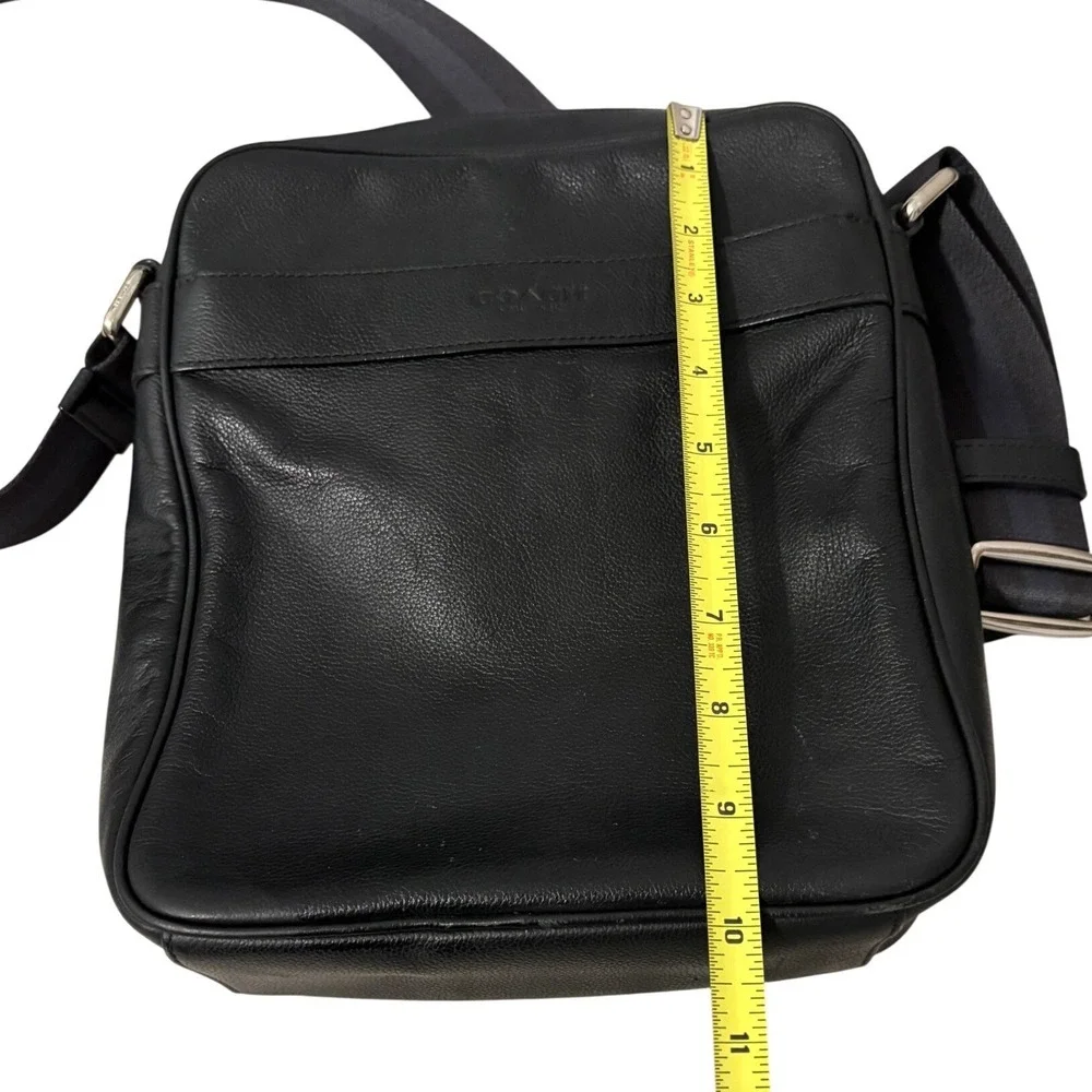 Coach black leather